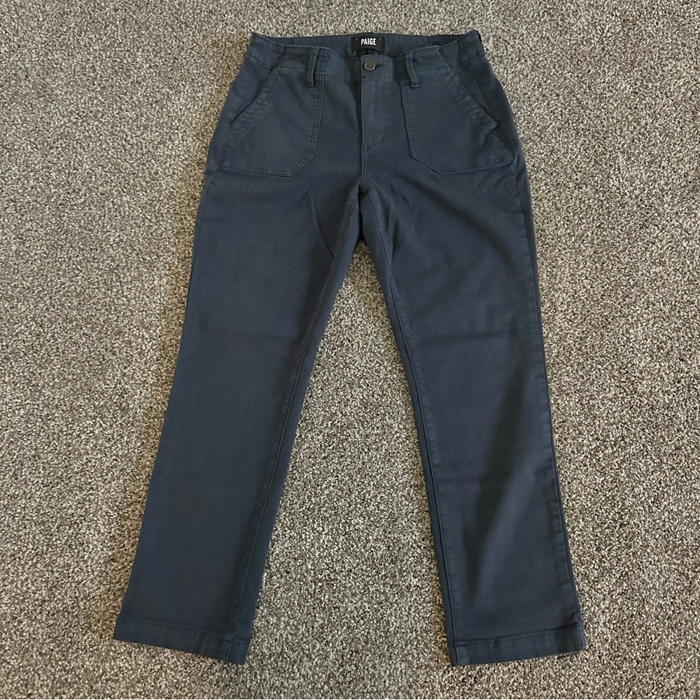 Mayslie Straight Ankle Navy Pants
